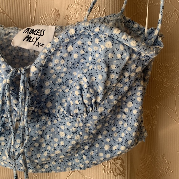 Princess Polly Blue Crop Top - Picture 7 of 15